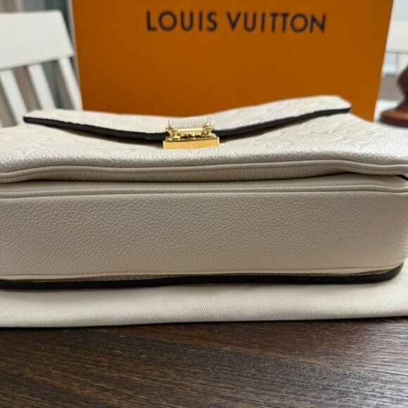 LOUIS VUITTON POCHETTE METIS IN CREAM EMPRIENTE LEATHER WITH WALLET AND POUCH - Picture 5 of 16